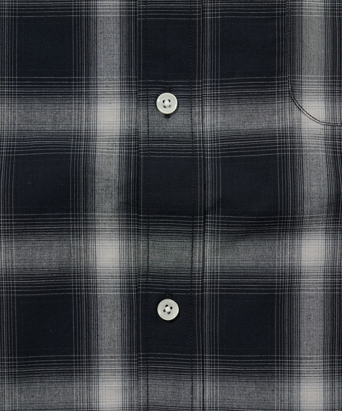 「FREAK'S STORE」 半袖シャツ MEDIUM チャコールグレー メンズ_画像4