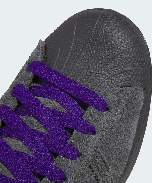【新品】adidas スーパースター 23cm グレー×パープル 人気カラー adidas（アディダス） スニーカー スーパースター ADV / Superstar ADV