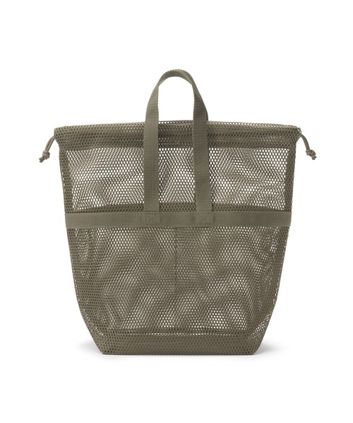 未使用！ch!iii メッシュ巾着 無印良品（MUJI） 旅行 立体メッシュ持ち手付き巾着 S 約23×8