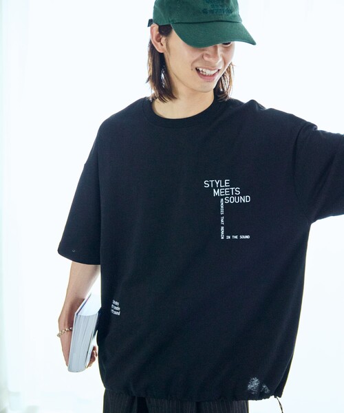 「FREAK'S STORE」 半袖Tシャツ LARGE グレー メンズ_画像7