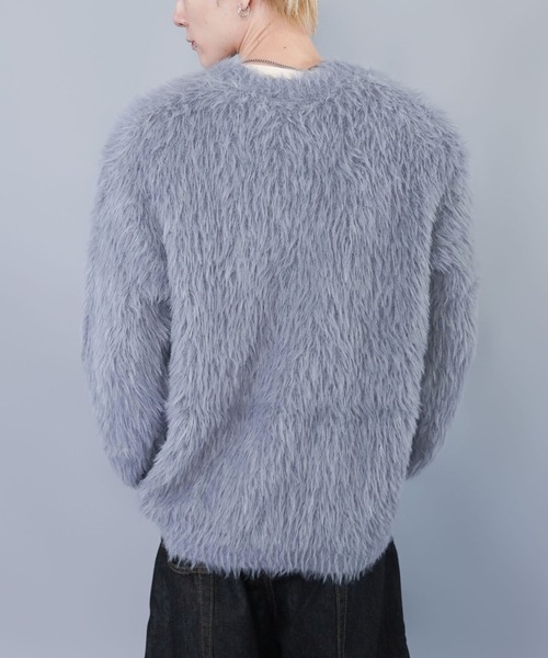 SPINNS（スピンズ） カーディガン モヘアライクシャギーニット