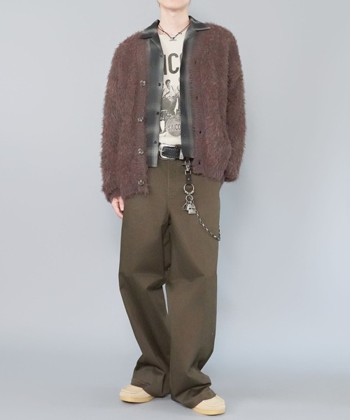 SPINNS（スピンズ） カーディガン モヘアライクシャギーニット