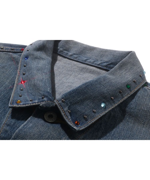 A BATHING APE（アベイシングエイプ） デニムジャケット gジャン COLOR
