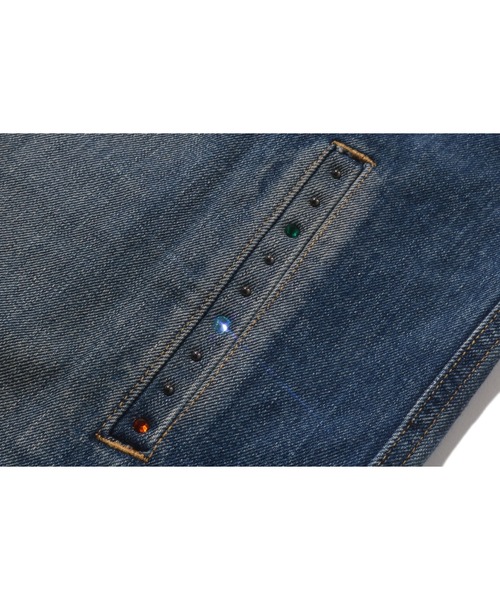 A BATHING APE（アベイシングエイプ） デニムジャケット gジャン COLOR