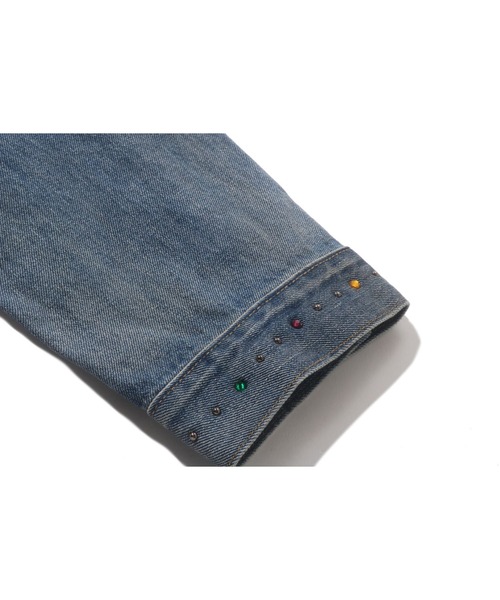 A BATHING APE（アベイシングエイプ） デニムジャケット gジャン COLOR