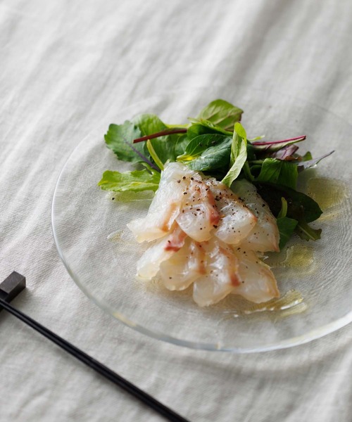 kuros'（クロス） 食器 ガラス プレート クリア 24cm : ZOZOTOWN Yahoo