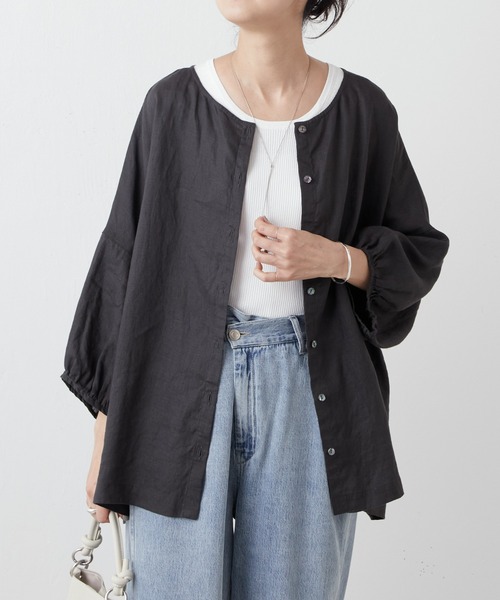 BEARDSLEY 七分袖ブラウス BEARDSLEY（ビアズリー） 7分袖ブラウス FREE ブルー レディース