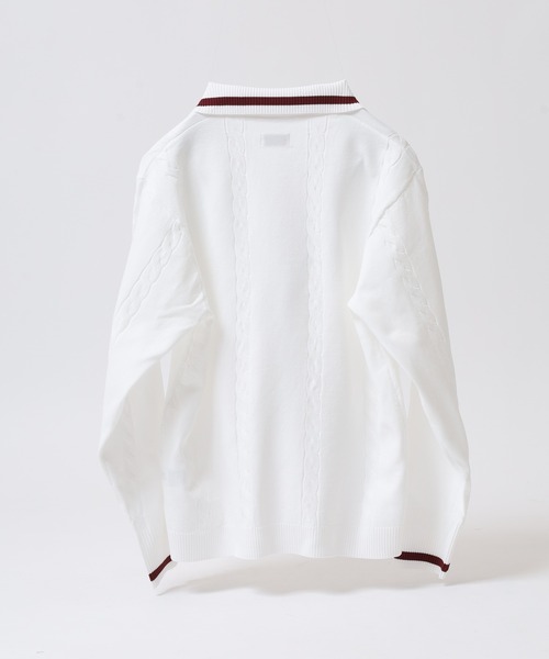 FILA（フィラ） ポロシャツ ポロ FILA L/S KNIT SHIRTS Vネック 12G