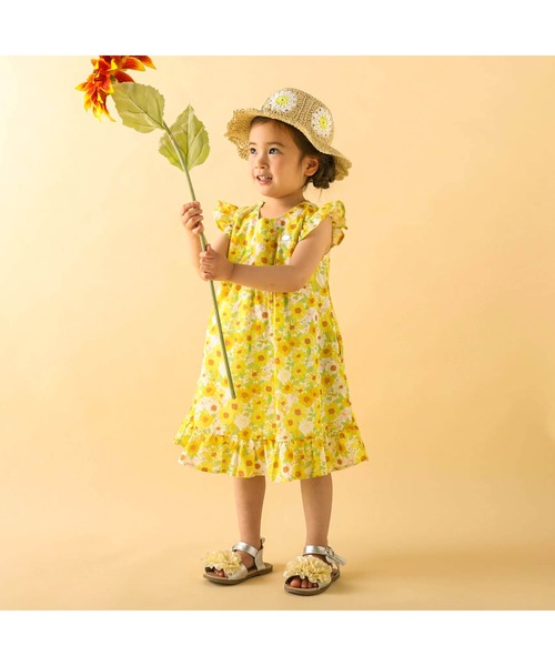 「SLAP SLIP」 「KIDS」ノースリーブワンピース 100 イエロー系その他 キッズ_画像3