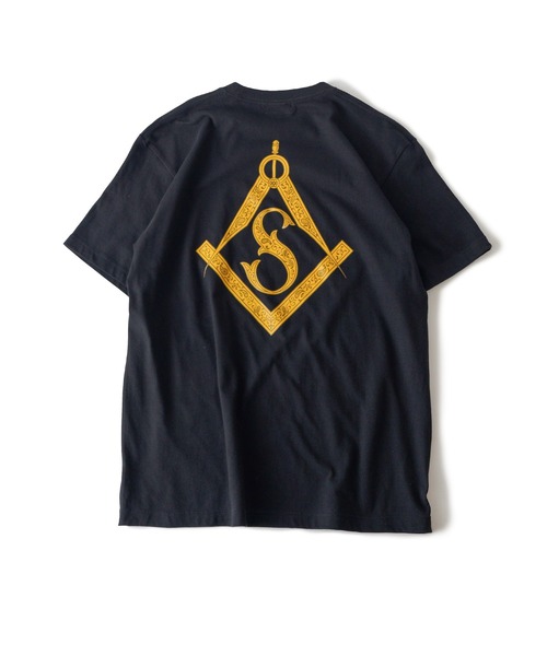 「Subciety」 半袖Tシャツ LARGE スミクロ メンズ_画像4