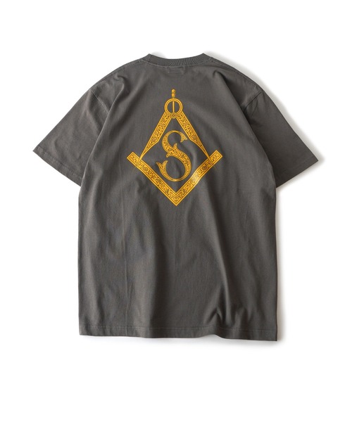 「Subciety」 半袖Tシャツ LARGE スミクロ メンズ_画像5