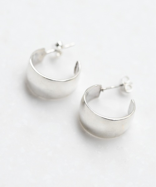 sowi フープ ピアス SV ムーン フープピアス (1) レディース メンズ