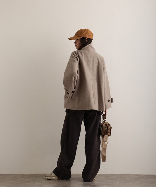 PourVous（プールヴー） コート アウター フェイクウールジャケット