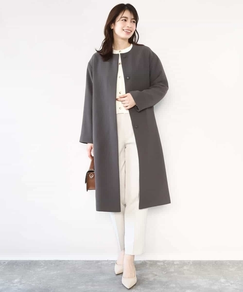 ノーカラーコート（サイズ（S/M/L）：～SS(XS)）のおすすめ人気