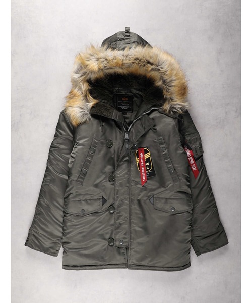Alpha Industries（アルファ・インダストリーズ） 中綿コート S グレー