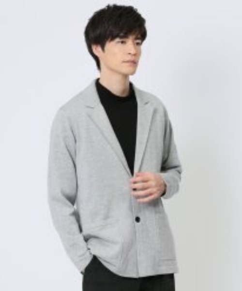TAKA-Q（タカキュー） ジャケット テーラードジャケット 「綿混ニット