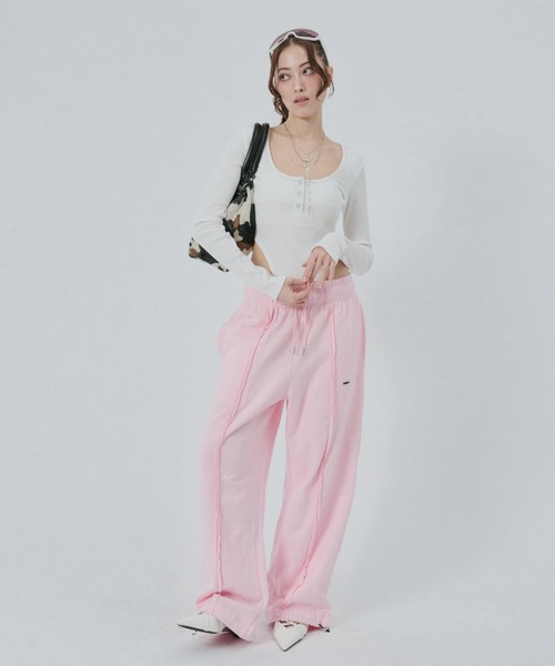 BLONDEY（ブロンディ） tシャツ ヘンリーネックハイレグトップス