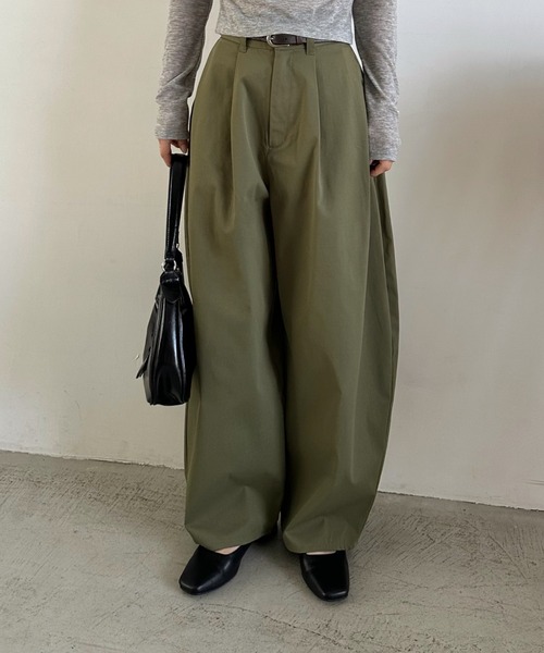 「Eclat one」 チノパンツ L ベージュ レディース_画像9