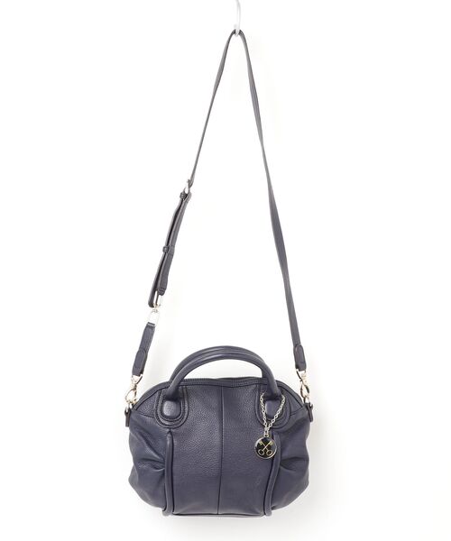 【新品未使用】SAZABY サザビー　水牛　2wayバッグ SAZABY（サザビー） 2WAYバッグ - ネイビー レディース : ZOZOTOWN