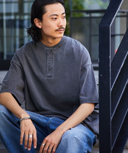 「FREAK'S STORE」 半袖Tシャツ MEDIUM ブラック メンズ_画像8