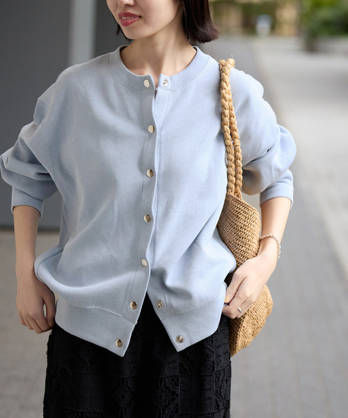 SLOBE IENA（スローブイエナ） カーディガン 「追加」ダブルフェイス