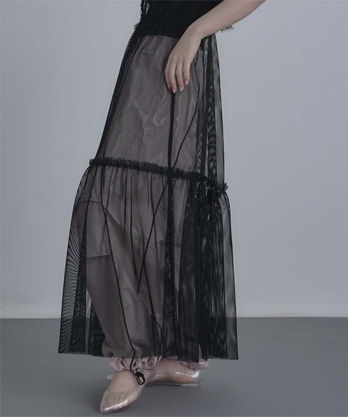 「miette」 サロペットスカート FREE ブルー レディース_画像4