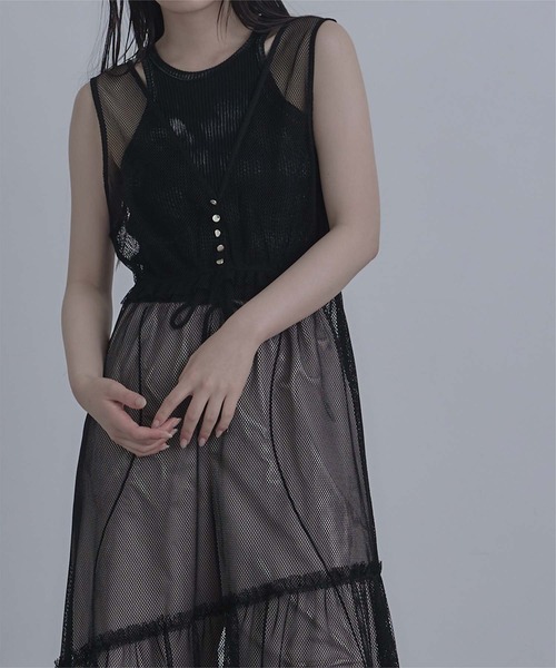 「miette」 サロペットスカート FREE ブルー レディース_画像5