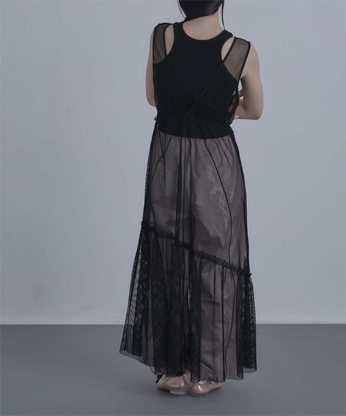 「miette」 サロペットスカート FREE ブルー レディース_画像7