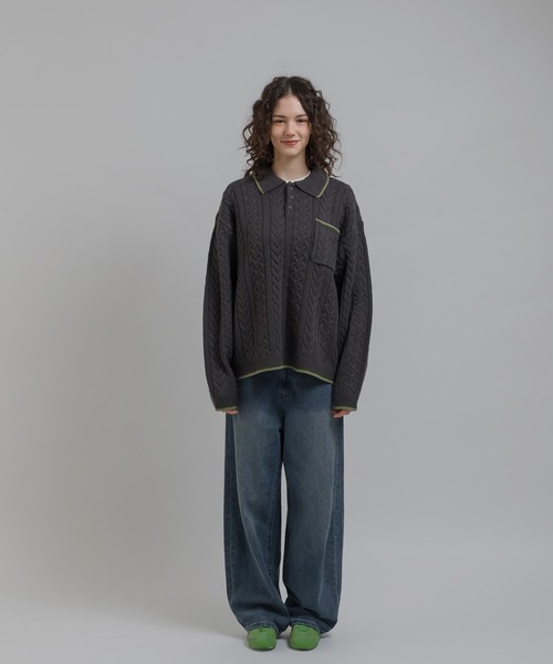 「MUHET」 長袖ニット MEDIUM オフホワイト レディース_画像2