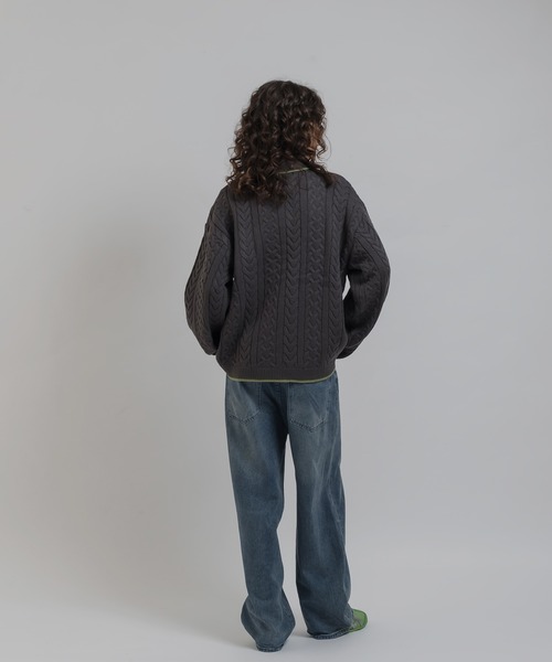 「MUHET」 長袖ニット MEDIUM オフホワイト レディース_画像5