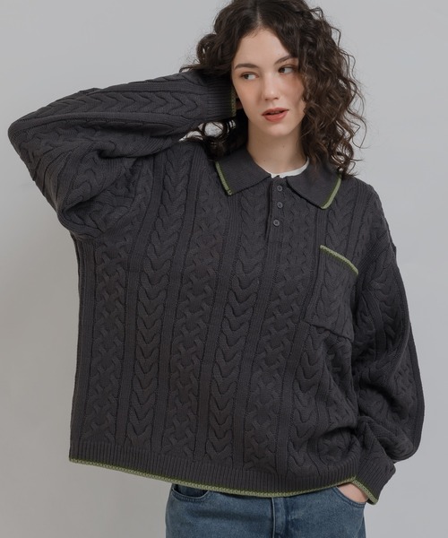 「MUHET」 長袖ニット MEDIUM オフホワイト レディース_画像6