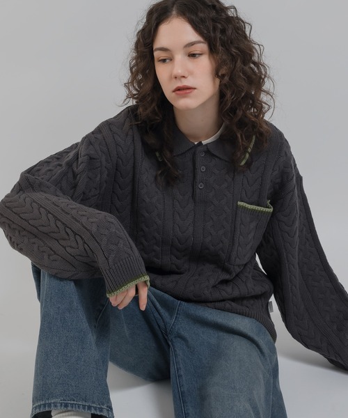 「MUHET」 長袖ニット MEDIUM オフホワイト レディース_画像8