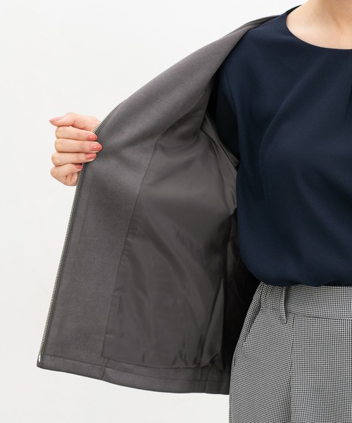 「Honeys」 ブルゾン M グレイッシュベージュ レディース_画像6