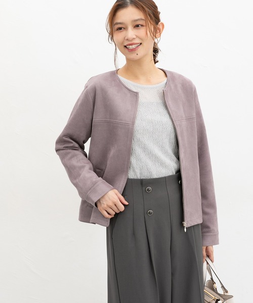 「Honeys」 ブルゾン M グレイッシュベージュ レディース_画像8