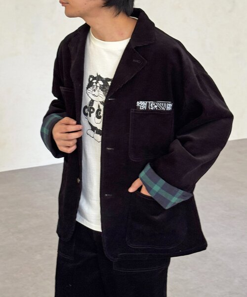 「CPCM」 コーデュロイジャケット MEDIUM ブラウン メンズ_画像3