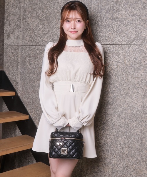 「LIPSERVICE」 長袖ワンピース S ブラック レディース_画像2