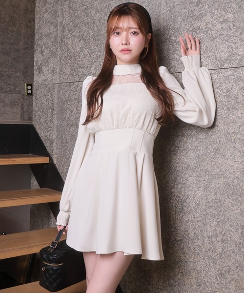 「LIPSERVICE」 長袖ワンピース S ブラック レディース_画像7