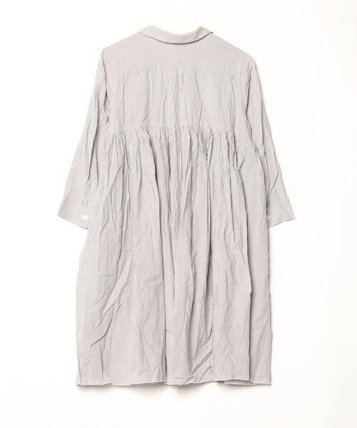 「LE TiROiR de DRESSTERIOR」 シャツワンピース M グレー レディース_画像2