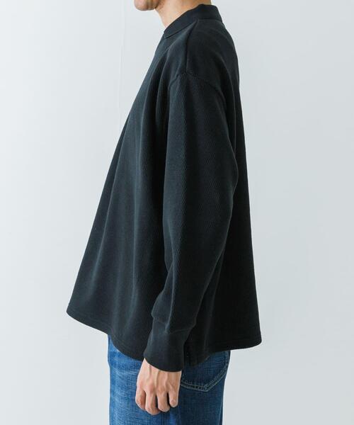 「crepuscule」 長袖Tシャツ 1 ブラック メンズ_画像3