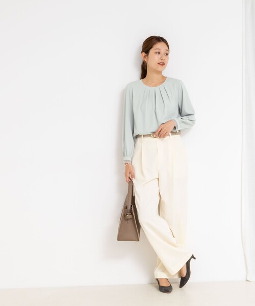 「NOLLEY'S」 パンツ 38 オフホワイト レディース_画像6