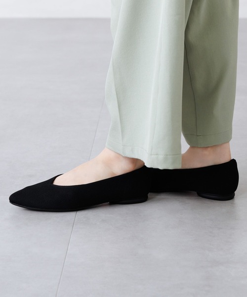 HIMIKO パンプス 「HIMIKO」洗えるVカットニットパンプス : ZOZOTOWN