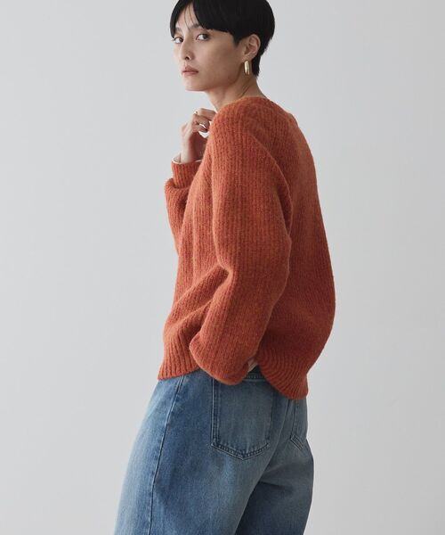 「AMERICAN HOLIC」 長袖ニット M オレンジ レディース_画像8