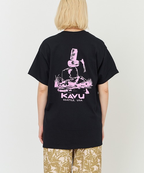 KAVU（カブー） tシャツ Drink Frog Tee/ドリンクフロッグ Tシャツ