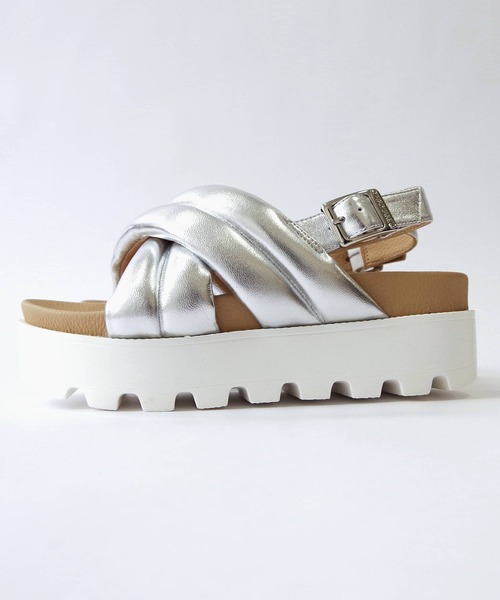 「Minnetonka」 ヒールサンダル 9 ブラック レディース_画像3
