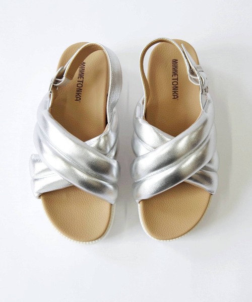 「Minnetonka」 ヒールサンダル 9 ブラック レディース_画像5