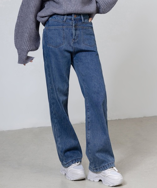 「DAY CLOSET」 デニムパンツ L ブルー レディース_画像2