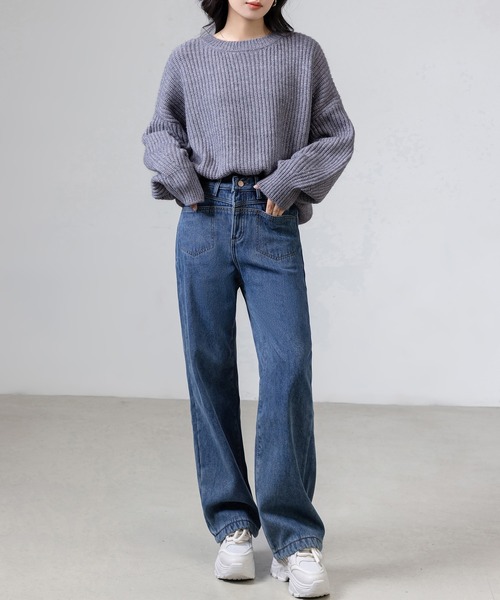 「DAY CLOSET」 デニムパンツ L ブルー レディース_画像5