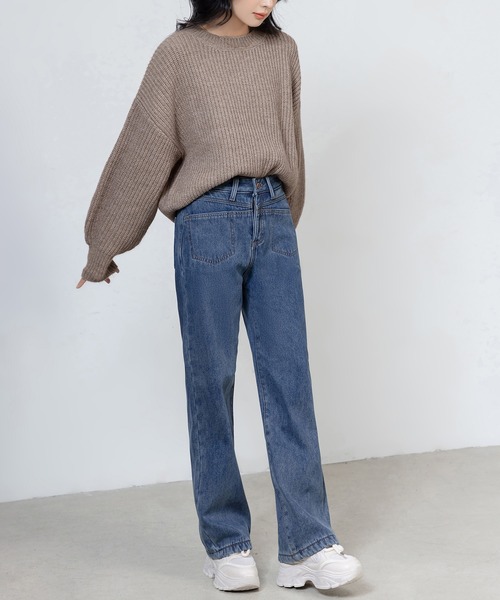 「DAY CLOSET」 デニムパンツ L ブルー レディース_画像9