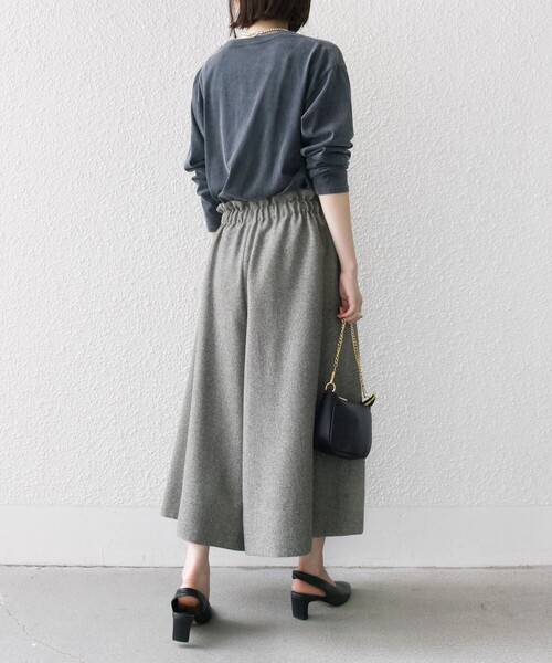 「SHIPS any」 キュロット ONE SIZE ブラウン レディースの画像