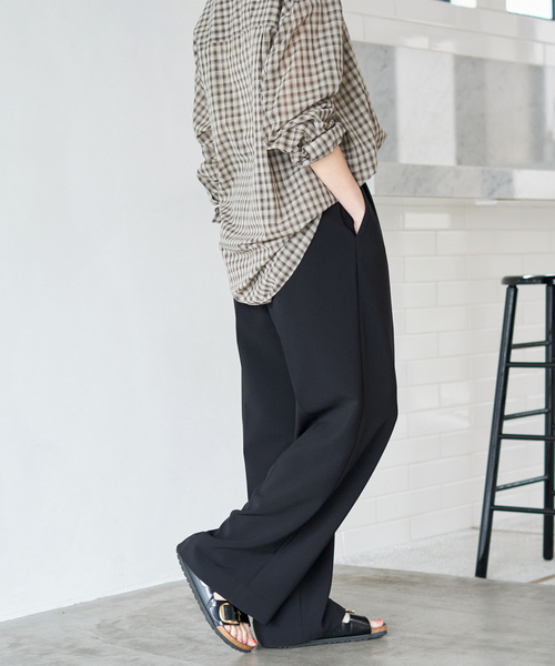 「Spick \u0026 Span」 スラックス 34 チャコールグレー レディースの画像